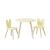 Kids Wooden Table And Rabbitor Chair Set Wooden Activity Play Table Set Children