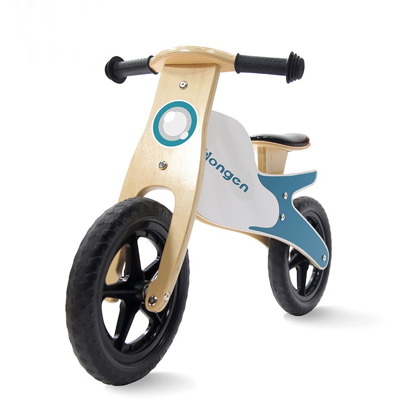 Red Color Wooden Balance Bike With EVA and Rubber Tire