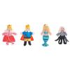 Forestoy Wooden Finger Puppets Set "Little Mermaid" 4pcs Puppets Toys for Theatre Story
