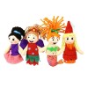 Forestoy Wooden Finger Puppets Set "Fairies" 4pcs Delightful Wooden Finger Puppets Toys