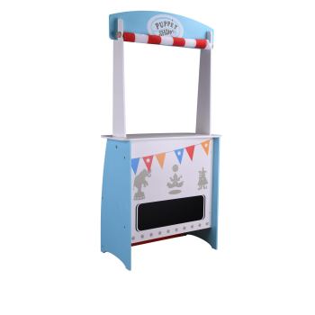 Forestoy Wooden 2 in 1 Theatres & Shops Role Play Kids Toys Pretend Play Wooden Theatre Toys