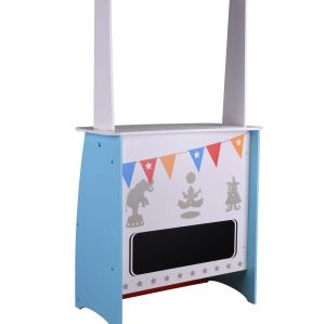 Forestoy Wooden 2 in 1 Theatres & Shops Role Play Kids Toys Pretend Play Wooden Theatre Toys