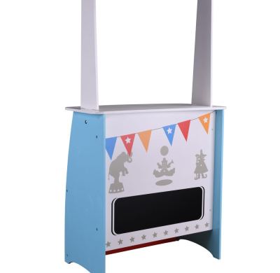 Forestoy Wooden 2 in 1 Theatres & Shops Role Play Kids Toys Pretend Play Wooden Theatre Toys