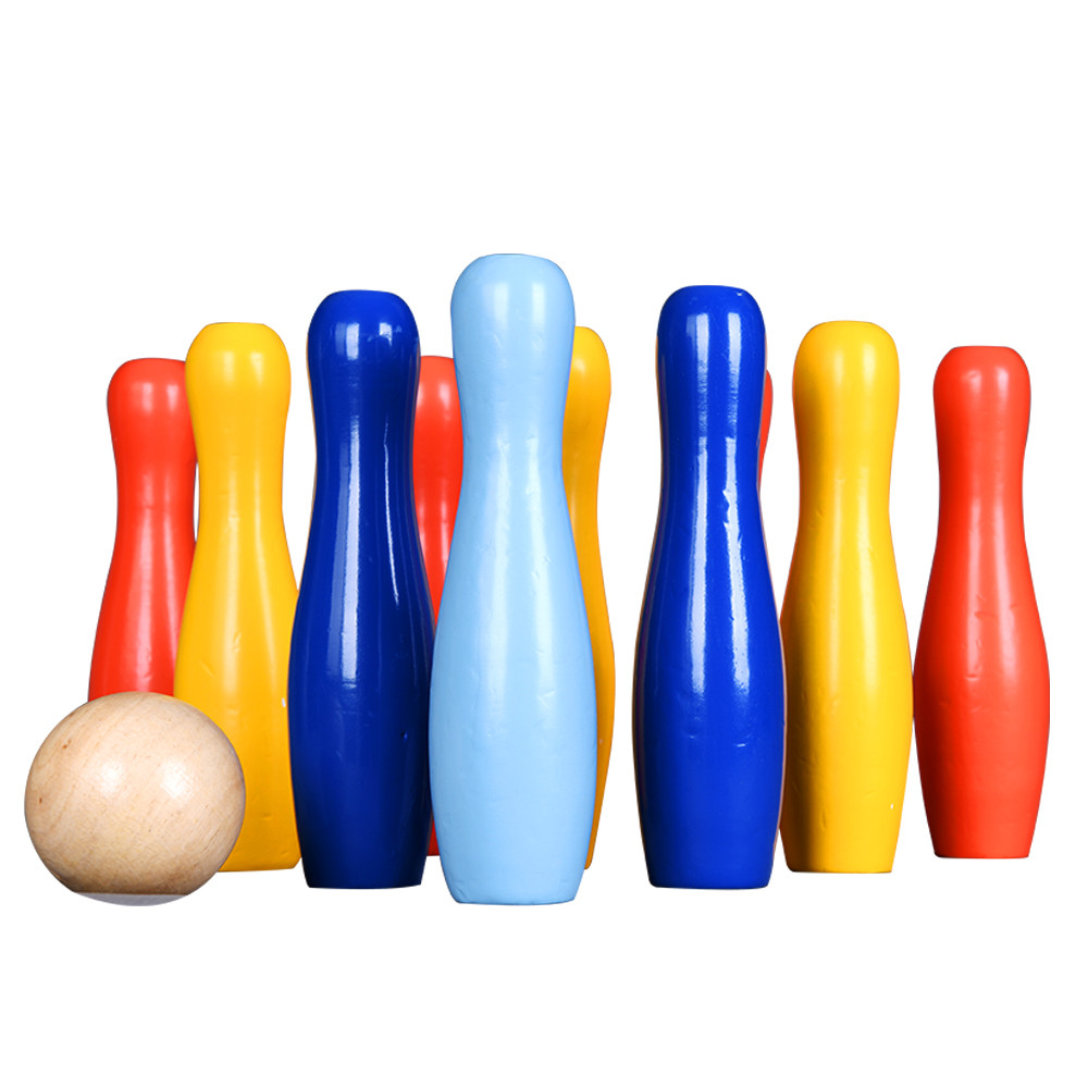 Wooden Bowling Set