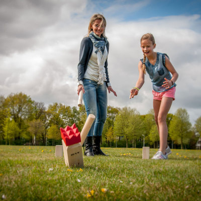 Outdoor Toys Wooden Kubb Game King & Soldier Game Set Backyard game Kubb