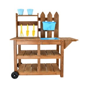 Wooden Mud Kitchen For Kids Outdoor Kitchen Backyard Garden Toddler Outdoor Pretend Play Kitchen