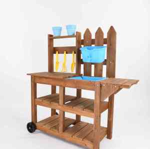 Wooden Mud Kitchen For Kids Outdoor Kitchen Backyard Garden Toddler Outdoor Pretend Play Kitchen