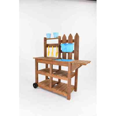 Wooden Mud Kitchen For Kids Outdoor Kitchen Backyard Garden Toddler Outdoor Pretend Play Kitchen