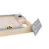 2 in 1 Multifunctional Wooden Sandbox Outdoor Wooden Sandpit with Wooden Car Toys