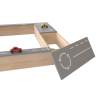 2 in 1 Multifunctional Wooden Sandbox Outdoor Wooden Sandpit with Wooden Car Toys
