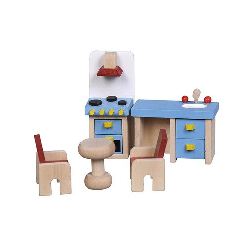 20pc Kids Little Dollhouse Miniature Furniture Set Toys Wooden Miniature Furniture Set for Doll House