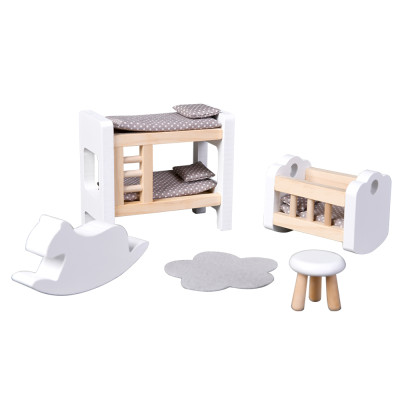 Wooden Dollhouse Furniture Set 