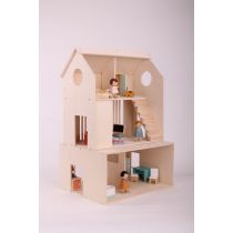 Forestoy Three-Storey Doll House Toy for Kids 3+ years Wooden DIY Dollhouse