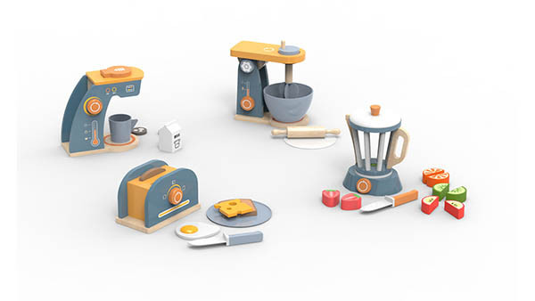 Play set kitchen toys wooden