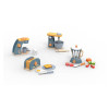 Forestoy Play Kitchen Accessories Wooden Blender Set Toy Pretend Play Food Sets for Kids