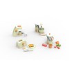 Forestoy Play Kitchen Accessories Wooden Blender Set Toy Pretend Play Food Sets for Kids
