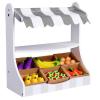 Forestoy Wooden Play Shop Pretend Play Shop Store and Market Playing with Fruits and Vegitables