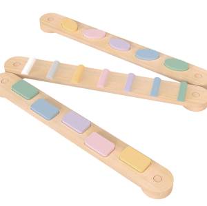 Balance Beam Wooden Stepping Stones Montessori Furniture Balance Board For Toddlers Kids Play Gym