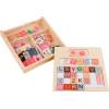 Wooden Magnetic Matching Puzzle Box Spelling Matching Puzzle Box ABC Alphabet