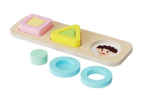 Shape Sorter "Oven" For Toddlers Kids Wooden Learning Cube Shape-Sorting Wooden Oven Toy