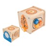 Wooden My First Activity Cube 5-in-1 Montessori Toys for Toddlers First Birthday Gifts