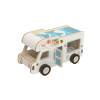 Wooden Camper Van with Detachable Surfboard  Fun Indoor Camping or Travel RV Adventure