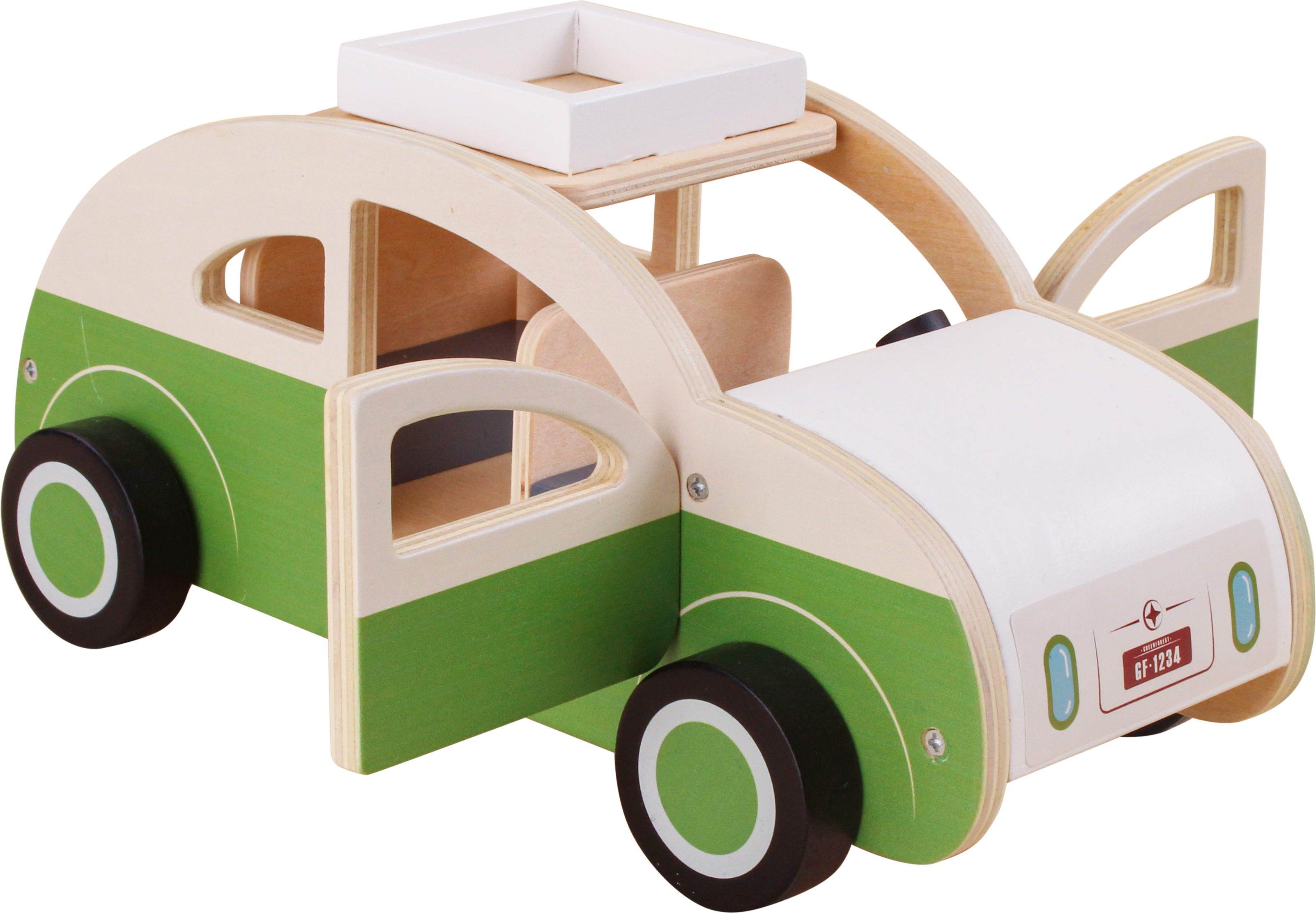 Wooden Vehicle Toys CandyCab Taxi - Premium Handcrafted Wooden Push Car Toy for Toddlers Colorful Vehicles Play Set for Boys Girls Christmas Birthday Gift