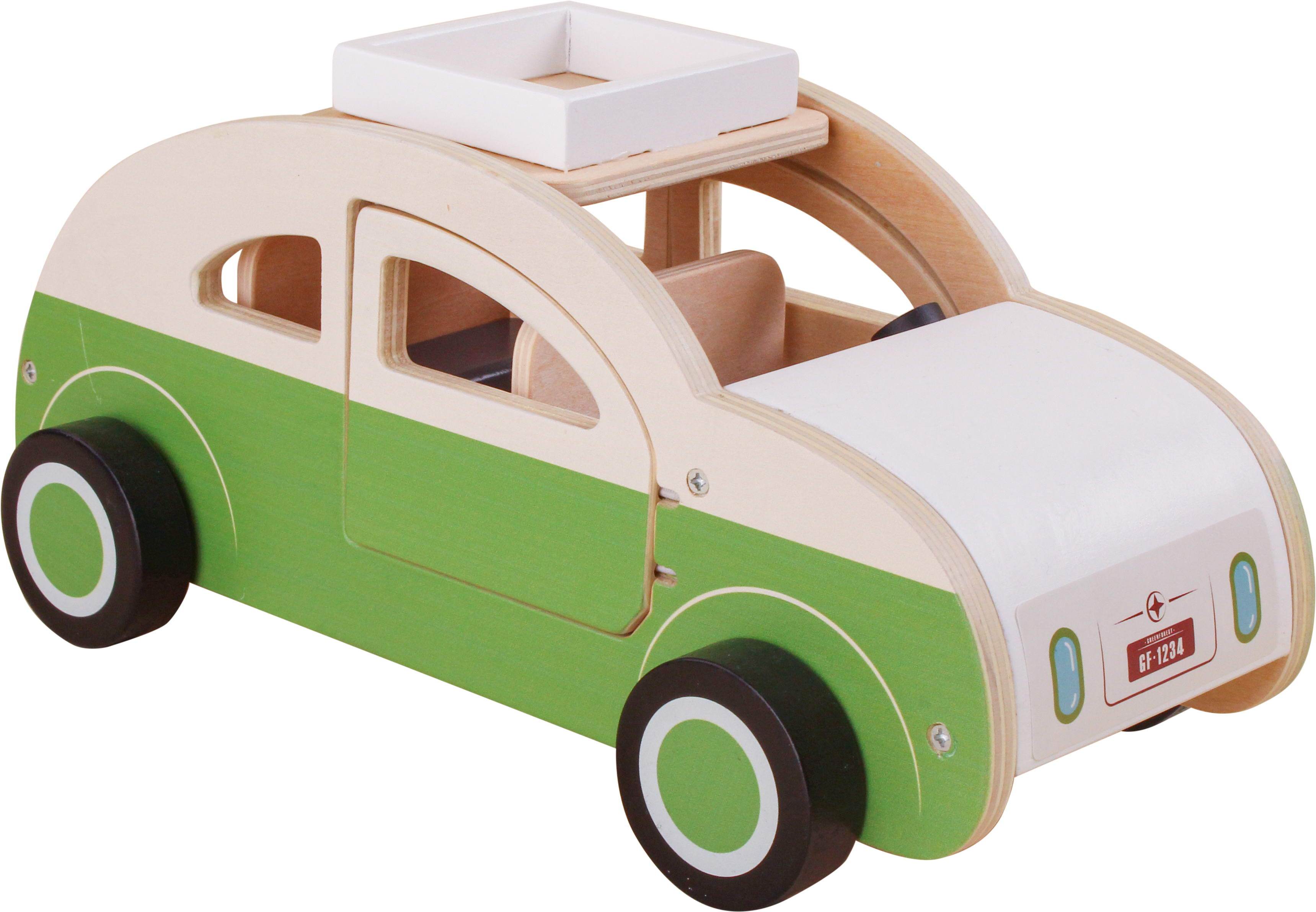 Wooden Vehicle Toys CandyCab Taxi - Premium Handcrafted Wooden Push Car Toy for Toddlers Colorful Vehicles Play Set for Boys Girls Christmas Birthday Gift