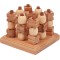Handmade & Organic Wooden Tic Tac Toe XOXO Brainteaser Puzzles 3D Wooden Brain Teasers Strategy Game
