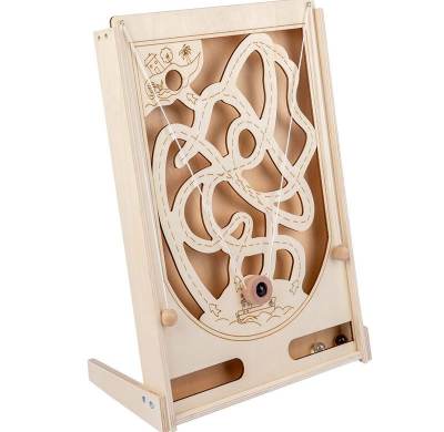 Labyrinth Game Wooden Board Games Children Maze Puzzle Toys Interactive Maze Beads Game