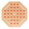 Wooden Octagon Solitaire Board Game | 30cm | Natural Beech Wood, Logic Training Toy | Custom