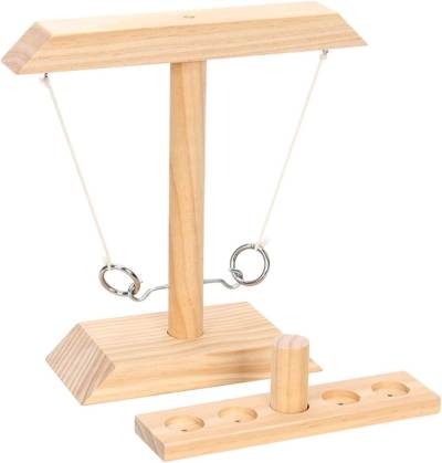 Hook and Ring Toss Games for Adults Yard Games Patio Decor Outdoor Indoor Games Wooden