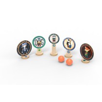 Forestoy Wooden Throwing Game | Pirate Animal Targets | Kids Coordination & Family Fun | OEM