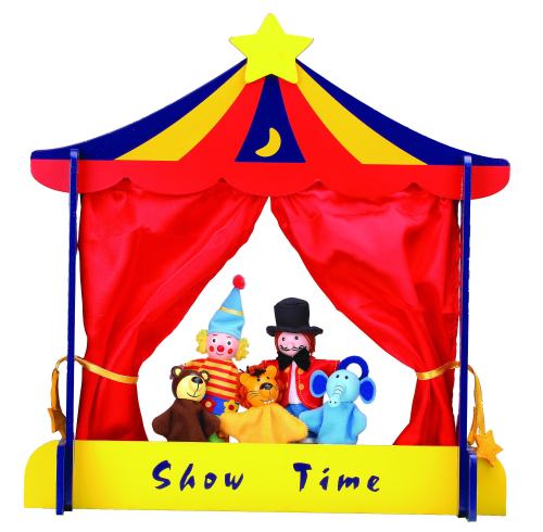Forestoy Wooden Tabletop Wooden Puppet Theatres "Circus" For Kids