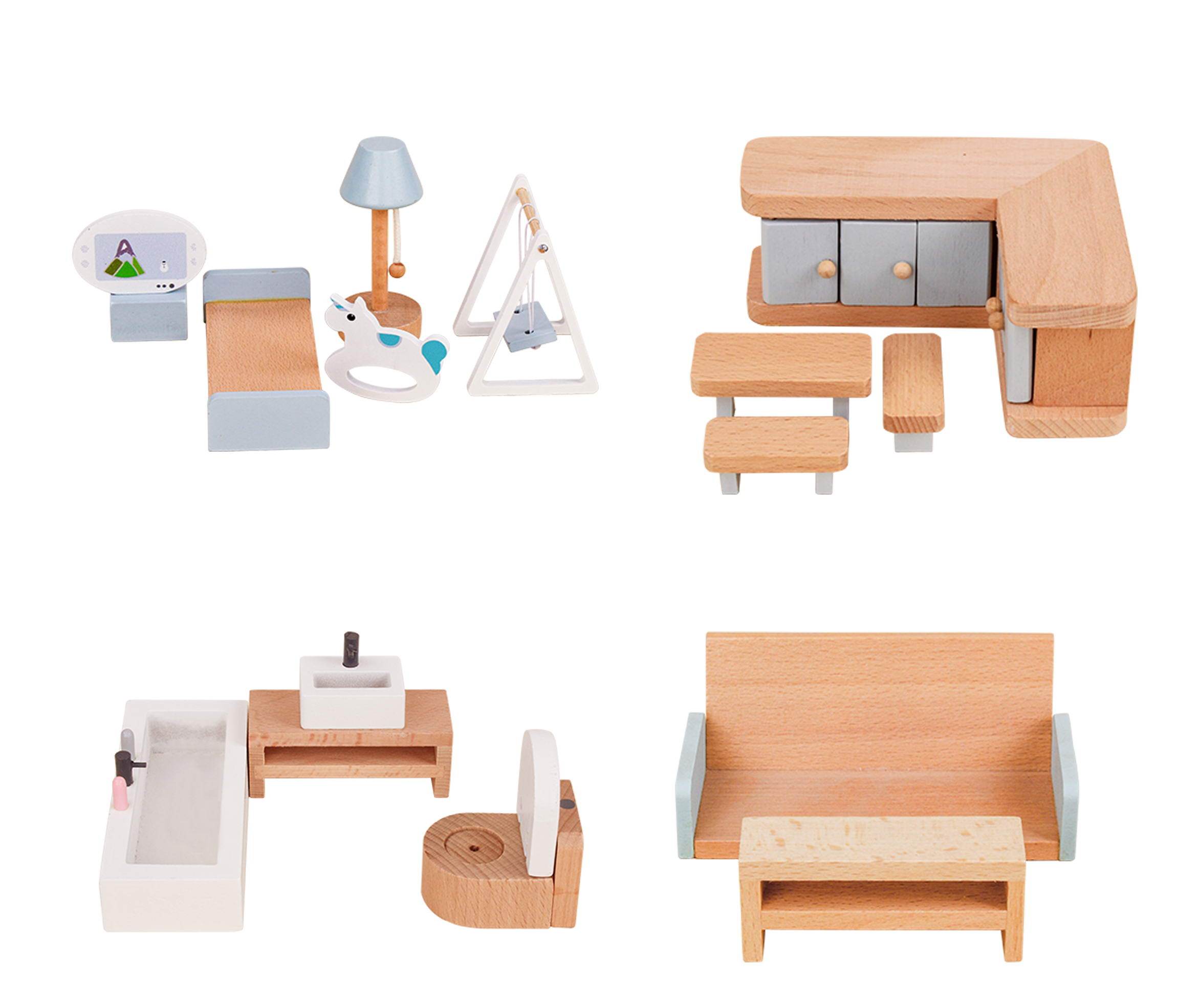 Miniature Furniture Set, 20pcs