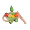 Forestoy Wooden Play Food Cutting Toy Set Wooden Toys for Toddlers Toy Food Play Kitchen Accessories