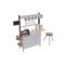 Forestoy 2 in 1 Kids Play Kitchen and Restaurant Cafe Wooden Pretend Cooking Toy
