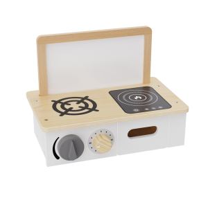 Forestoy Tabletop Wooden Kitchen Toys with Magnetic Board with Accessories for Toddlers