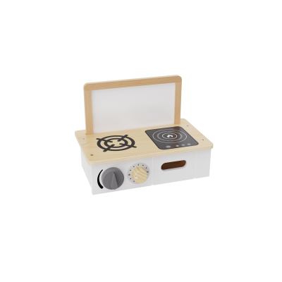 Forestoy Tabletop Wooden Kitchen Toys with Magnetic Board with Accessories for Toddlers