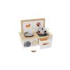 Forestoy Tabletop Wooden Kitchen Toys with Magnetic Board with Accessories for Toddlers