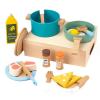 Forestoy Tabletop Kitchen Playset - Pretend Play Kitchen Accessories Coffee & Tea Machine in Wood