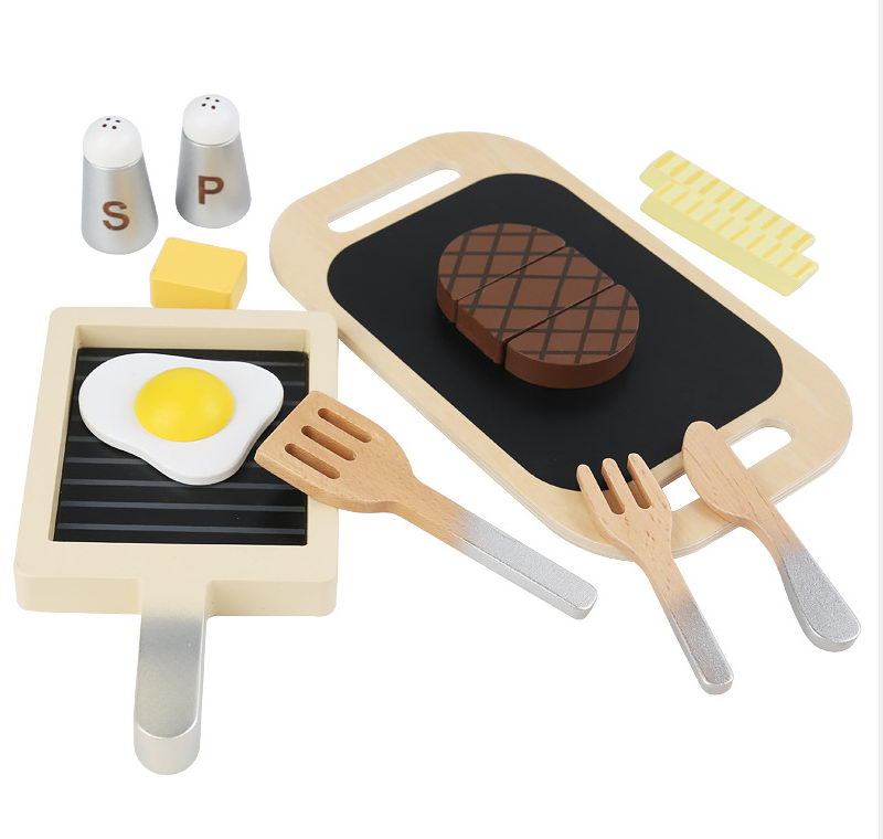 Play set kitchen toys wooden