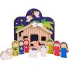 Forestoy Wooden Nativity Set Playset Figures Christmas Toys
