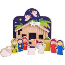 Forestoy Wooden Nativity Set Playset Figures Christmas Toys