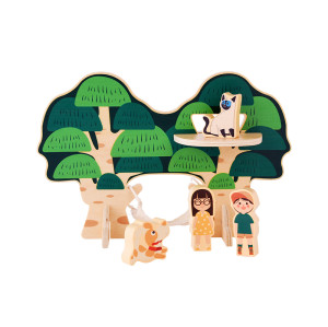 Forestoy Wooden Playset Tree House Classic for Kids Toys