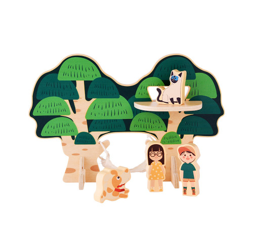Forestoy Wooden Playset Tree House Classic for Kids Toys