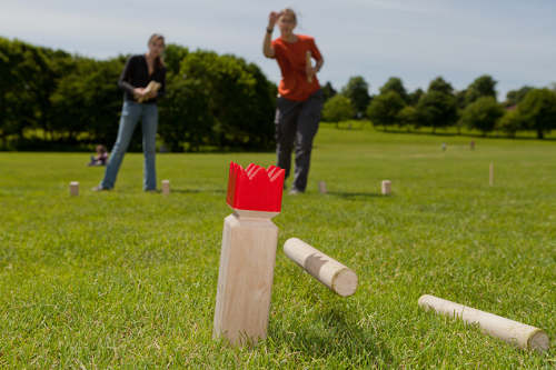 Wooden Kubbe Game With Wood Crate Kids Kubbe Toys