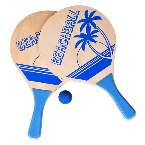 Sports Set Wooden Tennis Racket Paddle Game Set Outdoor Beach Beach Paddle Set