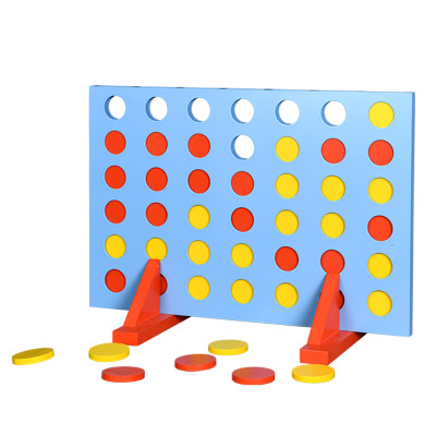 Connect 4 Game Kids Board Game Gaint Outdoor Wooden 4 in a Row Game