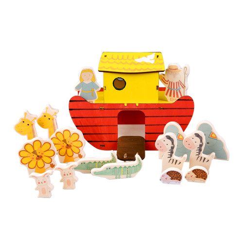 Build-and-Paint Noah's Ark Cutouts Unfinished Wooden Noah's Ark DIY